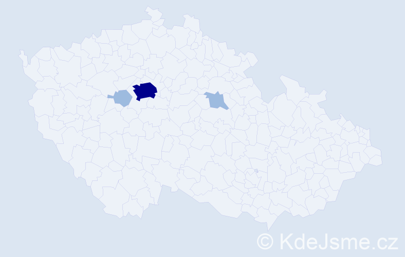 Jméno: 'Kamilya', počet výskytů 6 v celé ČR