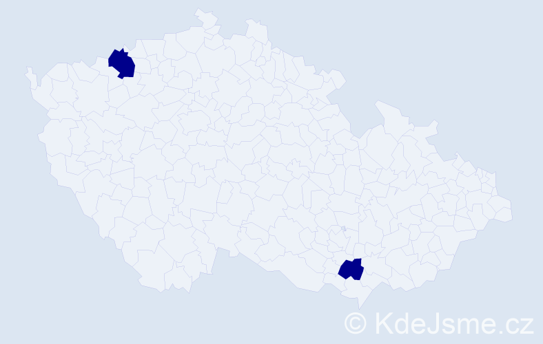 Jméno: 'Annunziata', počet výskytů 2 v celé ČR