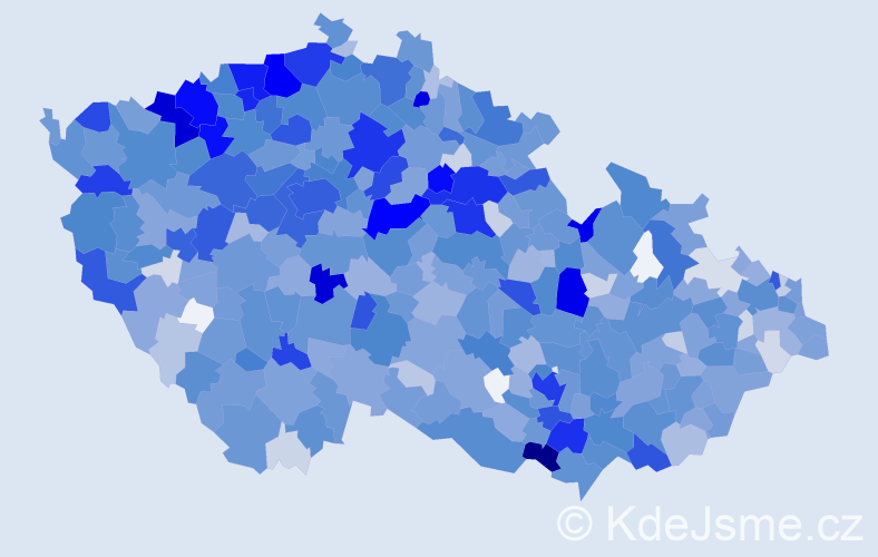 Jméno: 'Zlata', počet výskytů 2591 v celé ČR