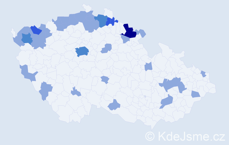 Jméno: 'Dietmar', počet výskytů 48 v celé ČR