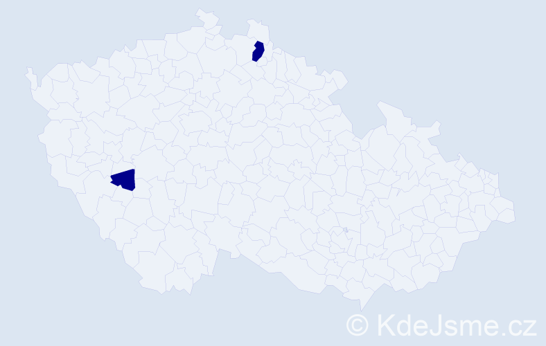Jméno: 'Ertan', počet výskytů 2 v celé ČR