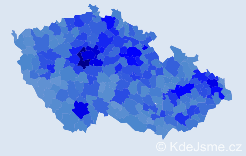 Jméno: 'Adéla', počet výskytů 45156 v celé ČR