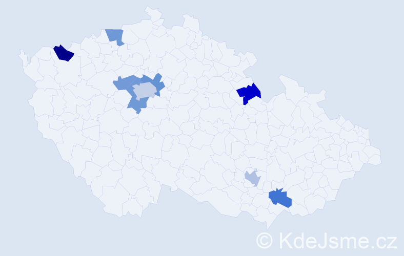 Jméno: 'Genadij', počet výskytů 10 v celé ČR