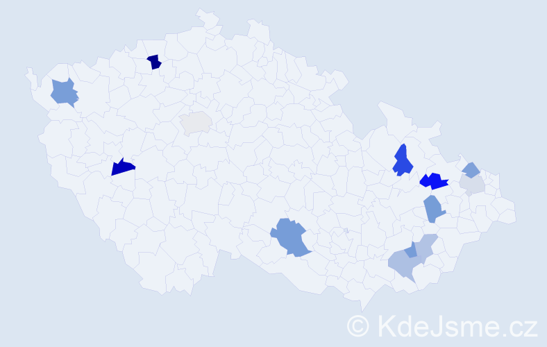 Jméno: 'Dobromír', počet výskytů 16 v celé ČR