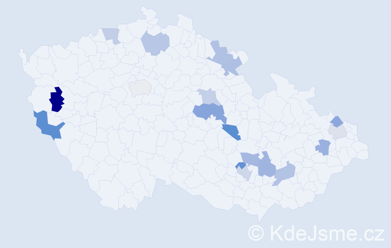 Jméno: 'Blahomil', počet výskytů 22 v celé ČR