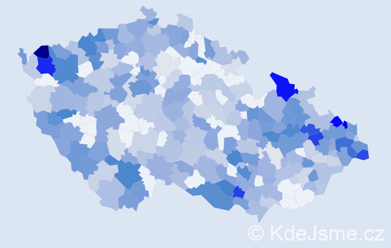 Jméno: 'Hermína', počet výskytů 695 v celé ČR