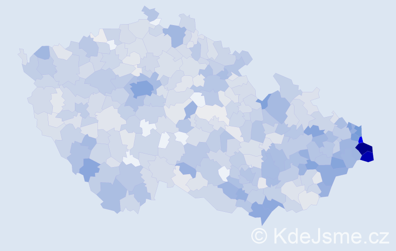 Jméno: 'Žofie', počet výskytů 2228 v celé ČR