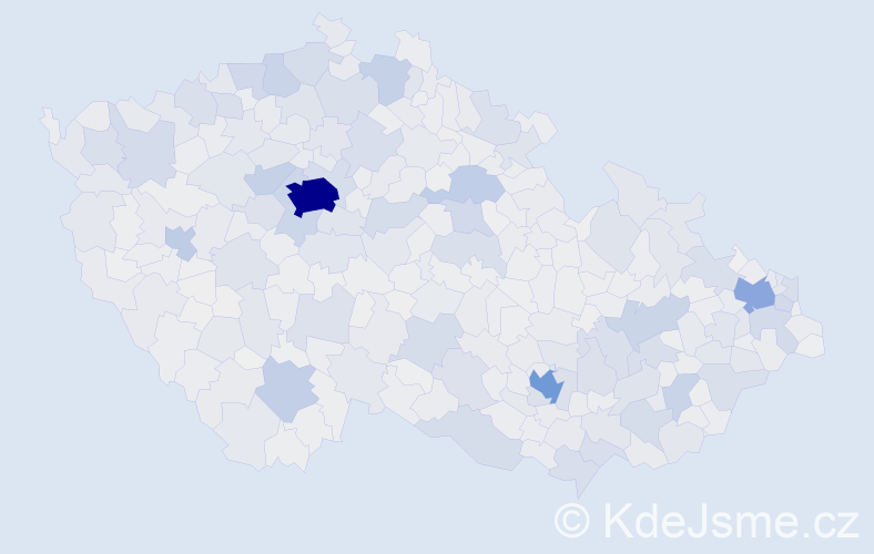 Jméno: 'Ivan', počet výskytů 23888 v celé ČR