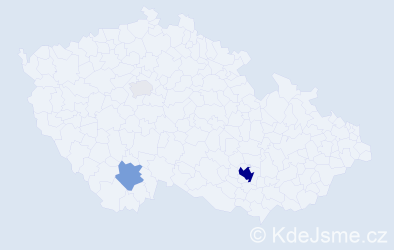 Jméno: 'Eran', počet výskytů 17 v celé ČR