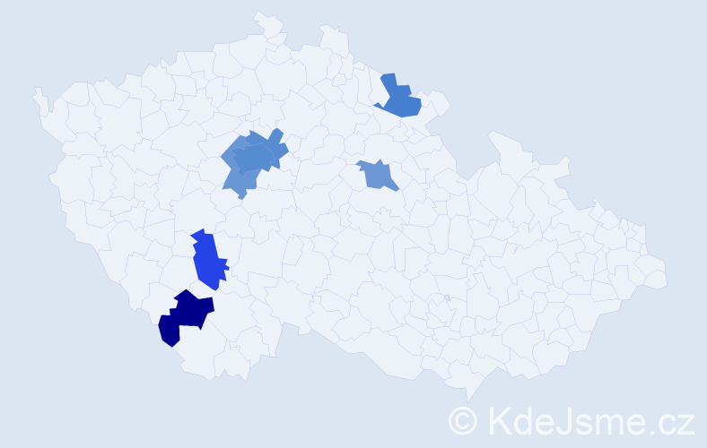 Jméno: 'Adam Michael', počet výskytů 15 v celé ČR