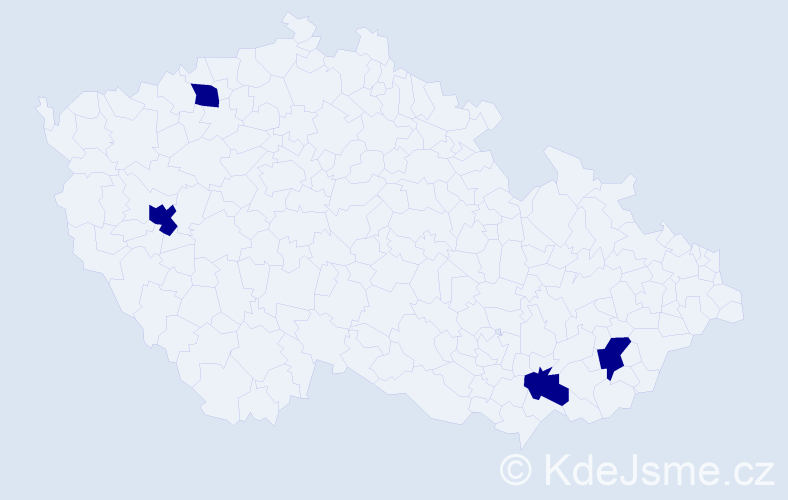 Jméno: 'Michael Alexandr', počet výskytů 4 v celé ČR