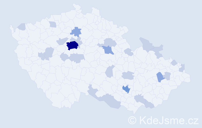 Jméno: 'Beatrix', počet výskytů 44 v celé ČR
