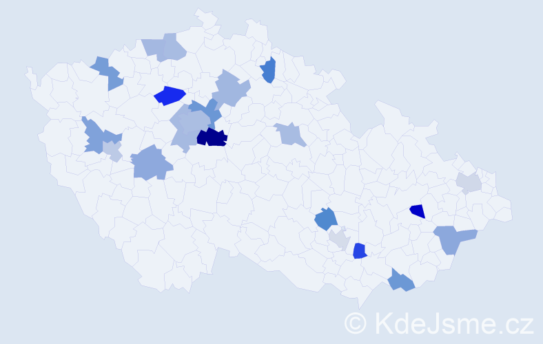 Jméno: 'Otakara', počet výskytů 32 v celé ČR