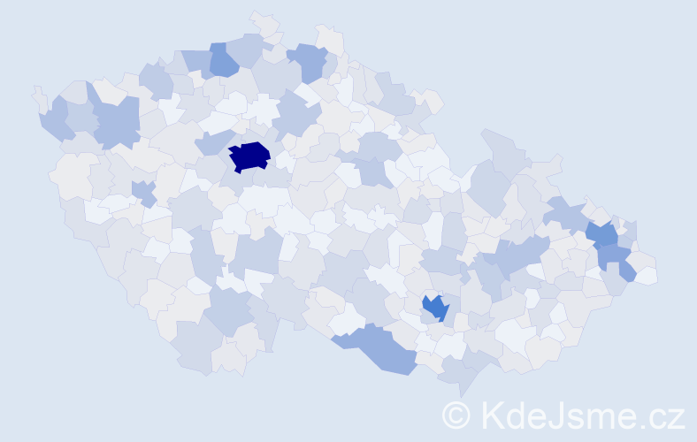 Jméno: 'Ida', počet výskytů 845 v celé ČR