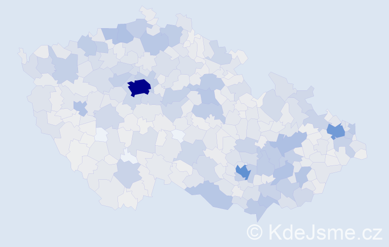 Jméno: 'Světlana', počet výskytů 3803 v celé ČR