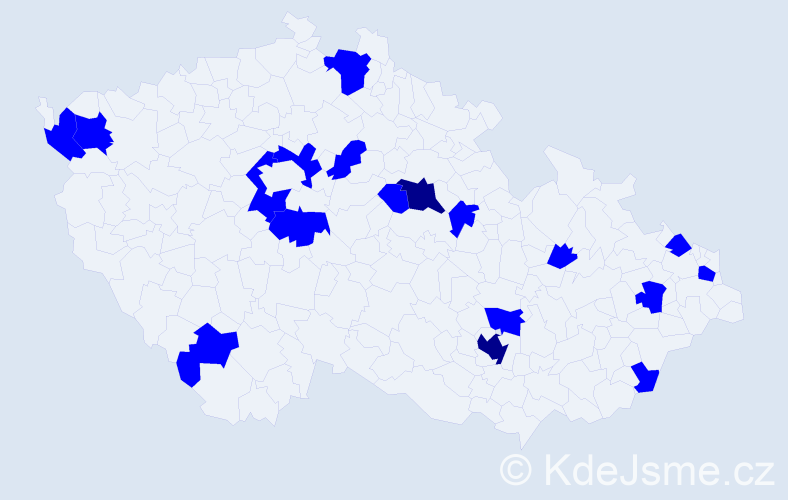 Jméno: 'Matyáš Petr', počet výskytů 20 v celé ČR