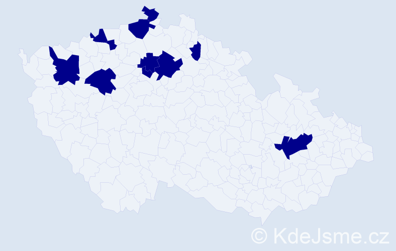 Jméno: 'Dezidér', počet výskytů 11 v celé ČR
