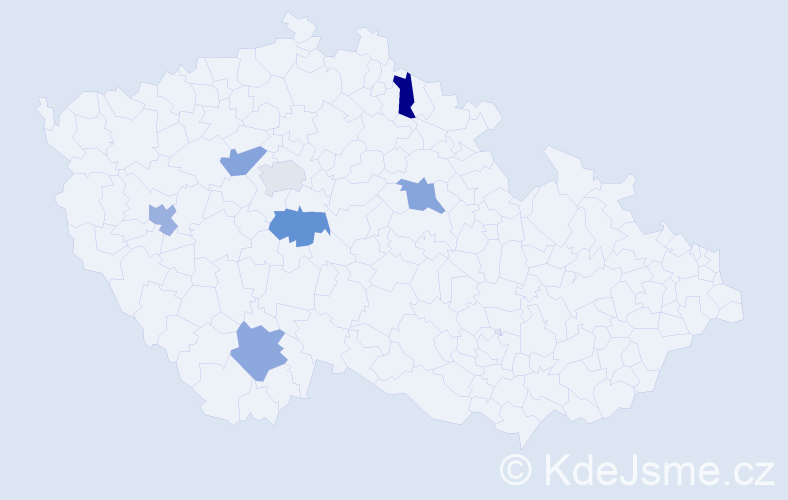 Jméno: 'Lutobor', počet výskytů 7 v celé ČR