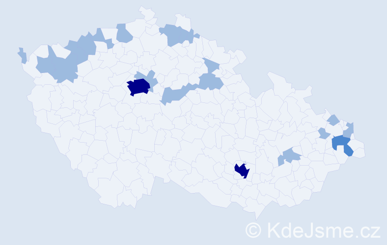 Jméno: 'Elli', počet výskytů 30 v celé ČR