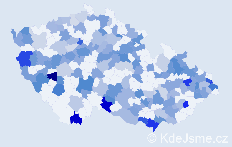 Jméno: 'Lilien', počet výskytů 308 v celé ČR