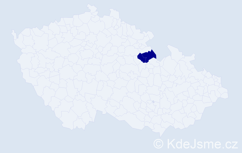 Jméno: 'Andrea Františka', počet výskytů 2 v celé ČR