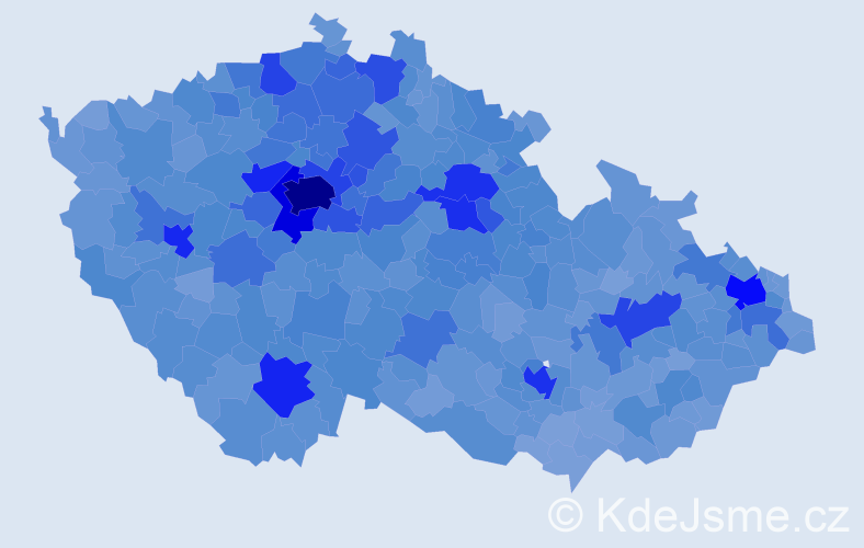 Jméno: 'Tereza', počet výskytů 69065 v celé ČR