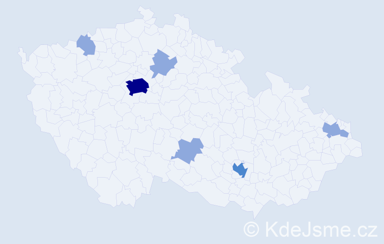 Jméno: 'Minh Duc', počet výskytů 12 v celé ČR