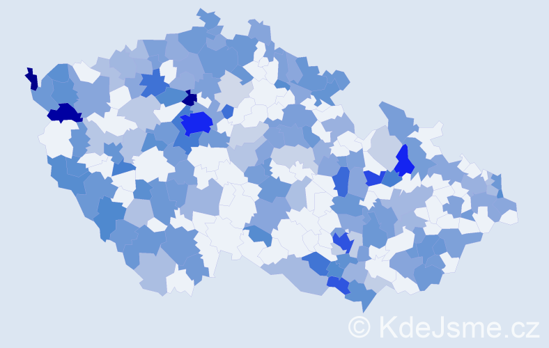 Jméno: 'William', počet výskytů 378 v celé ČR