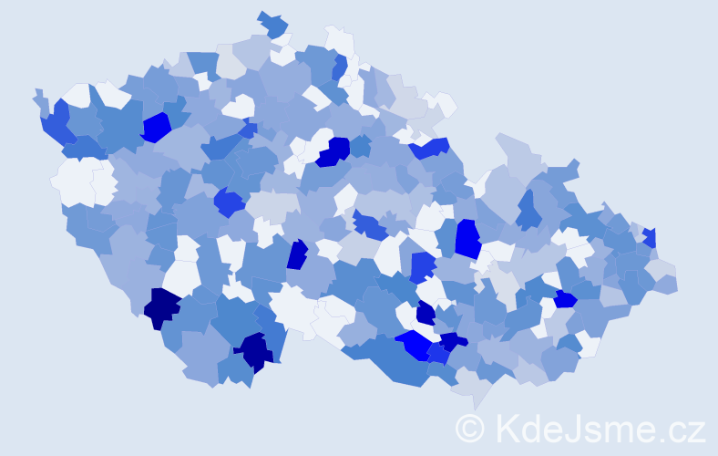 Jméno: 'Albína', počet výskytů 555 v celé ČR