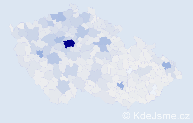Jméno: 'Květuše', počet výskytů 5722 v celé ČR