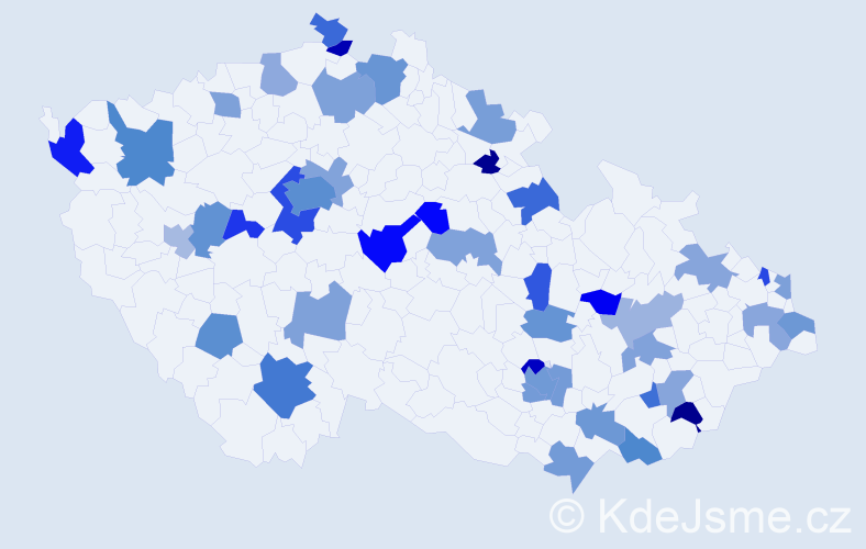 Jméno: 'Tereza Anna', počet výskytů 67 v celé ČR