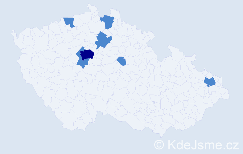 Jméno: 'Duc Tho', počet výskytů 9 v celé ČR