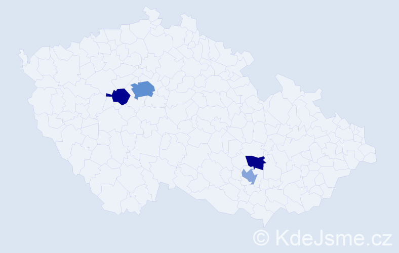 Jméno: 'Raquel', počet výskytů 8 v celé ČR