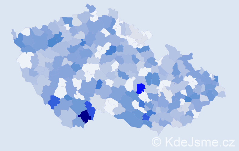 Jméno: 'Albína', počet výskytů 672 v celé ČR