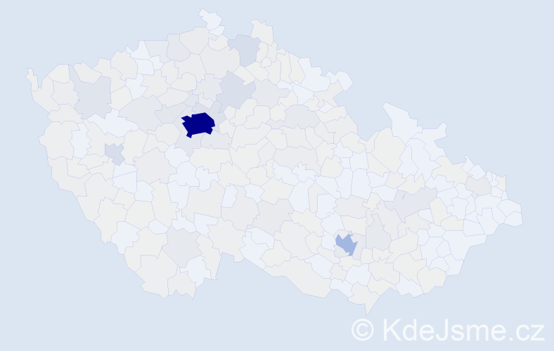 Jméno: 'Ruslan', počet výskytů 1034 v celé ČR