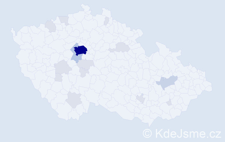 Jméno: 'Šimona', počet výskytů 41 v celé ČR