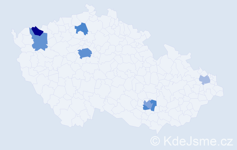 Jméno: 'Adel', počet výskytů 16 v celé ČR