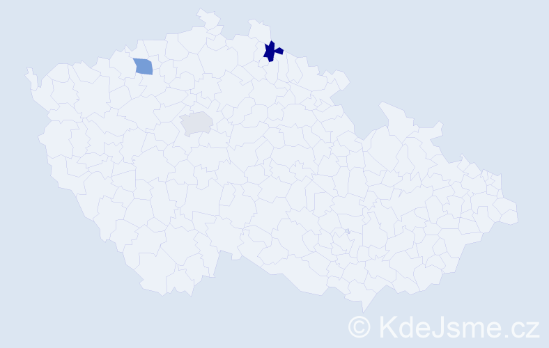 Jméno: 'Van Khien', počet výskytů 3 v celé ČR