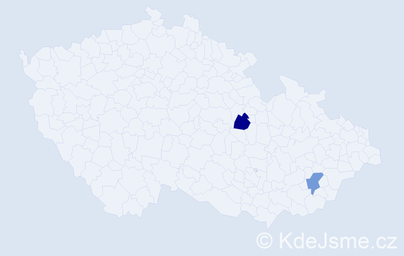Jméno: 'Gundolf', počet výskytů 2 v celé ČR
