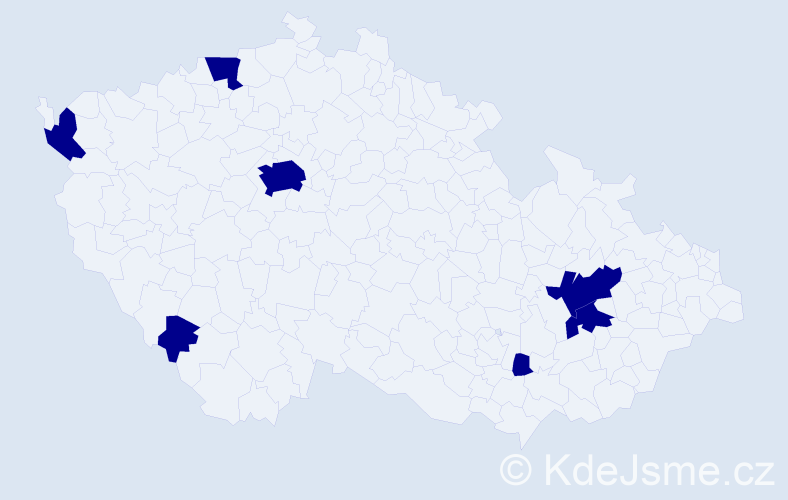 Jméno: 'Josef Michael', počet výskytů 7 v celé ČR
