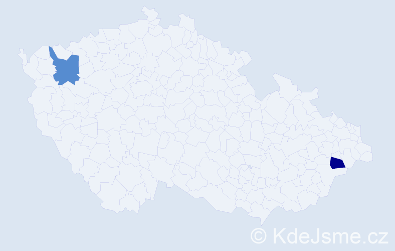 Jméno: 'Lukáš Tomáš', počet výskytů 2 v celé ČR