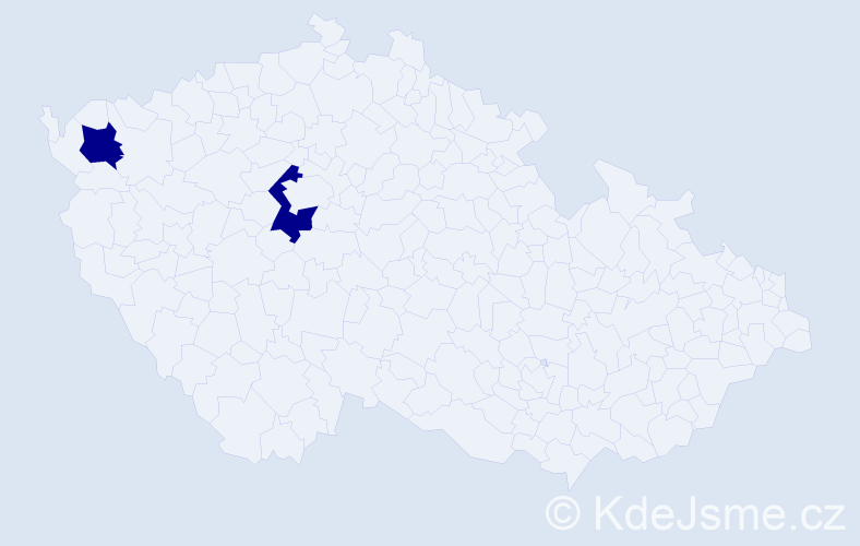 Jméno: 'Davit', počet výskytů 2 v celé ČR