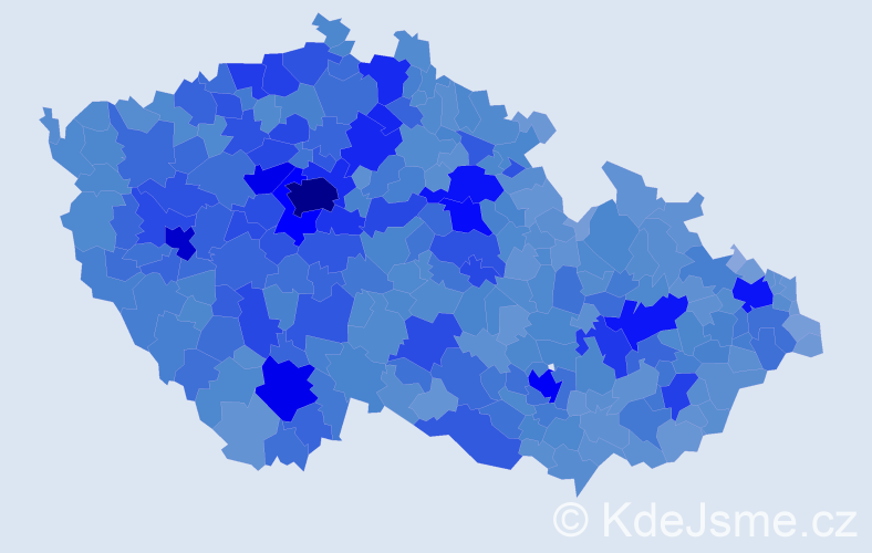 Jméno: 'Ivana', počet výskytů 68917 v celé ČR