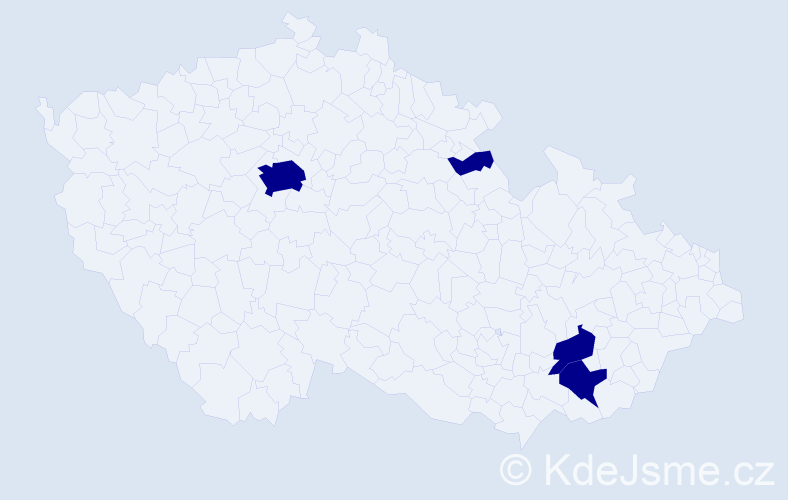 Jméno: 'Duchoslav', počet výskytů 4 v celé ČR