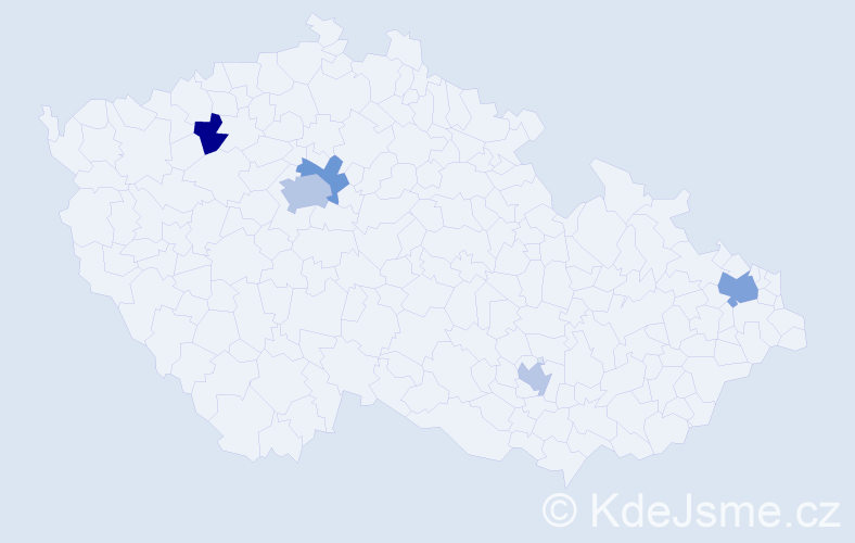 Jméno: 'Thuy Quynh', počet výskytů 8 v celé ČR