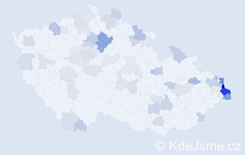 Jméno: 'Jerzy', počet výskytů 153 v celé ČR