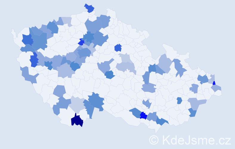 Jméno: 'Slavko', počet výskytů 117 v celé ČR