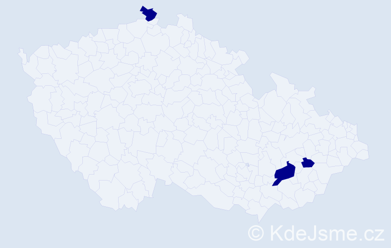 Jméno: 'Perenlei', počet výskytů 3 v celé ČR