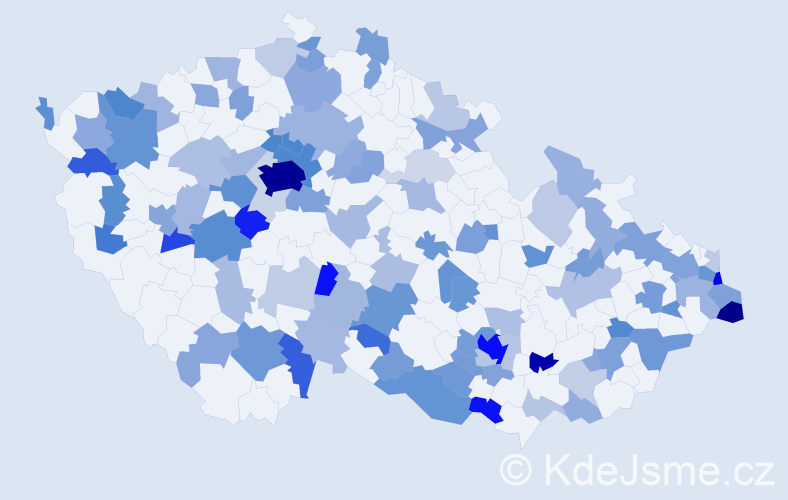 Jméno: 'Sara', počet výskytů 268 v celé ČR