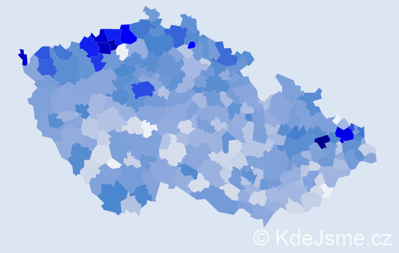 Jméno: 'Nataša', počet výskytů 2551 v celé ČR
